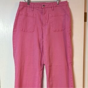 Women’s On 34th High Waist Wide Leg Pink Jeans